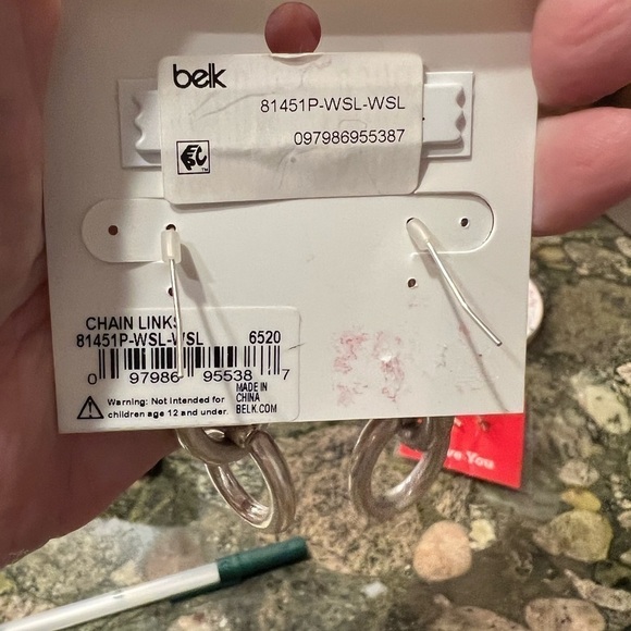 Silver dangle earrings - Picture 3 of 3